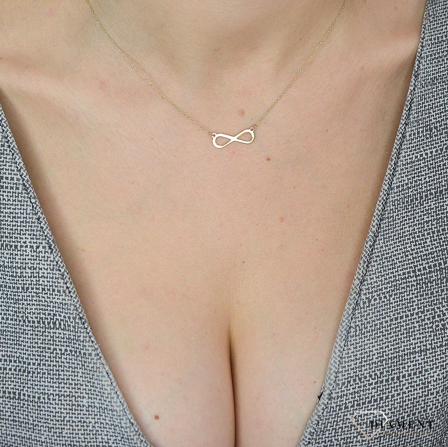 Naszyjnik celebrytka złota znak nieskończoności NA 301A  ✓Złote Naszyjniki Damskie w Sklepie z Biżuterią zegarki-diament.pl✓Piękne i Eleganckie Naszyjniki dla Kobiet✓.jpg